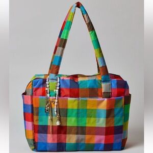 BAGGU X UO Madras Small Cloud Tote Bag NEW NWT